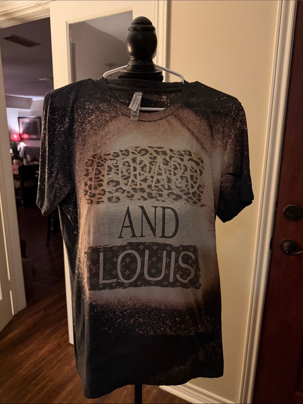 Bella Canvas Black and Brown 'AND LOUIS' Short Sleeve Graphic Tee